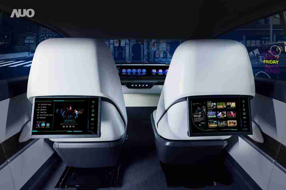 汇旺支付新一代Smart Cockpit 2024，，以Micro LED先进显示技术优势，，创建〝可卷式后座娱乐显示器〞，，仅在互动时才显示出所需画面及信息，，，，扩充更丰富的娱乐和交互信息服务，，获国际奖项荣耀